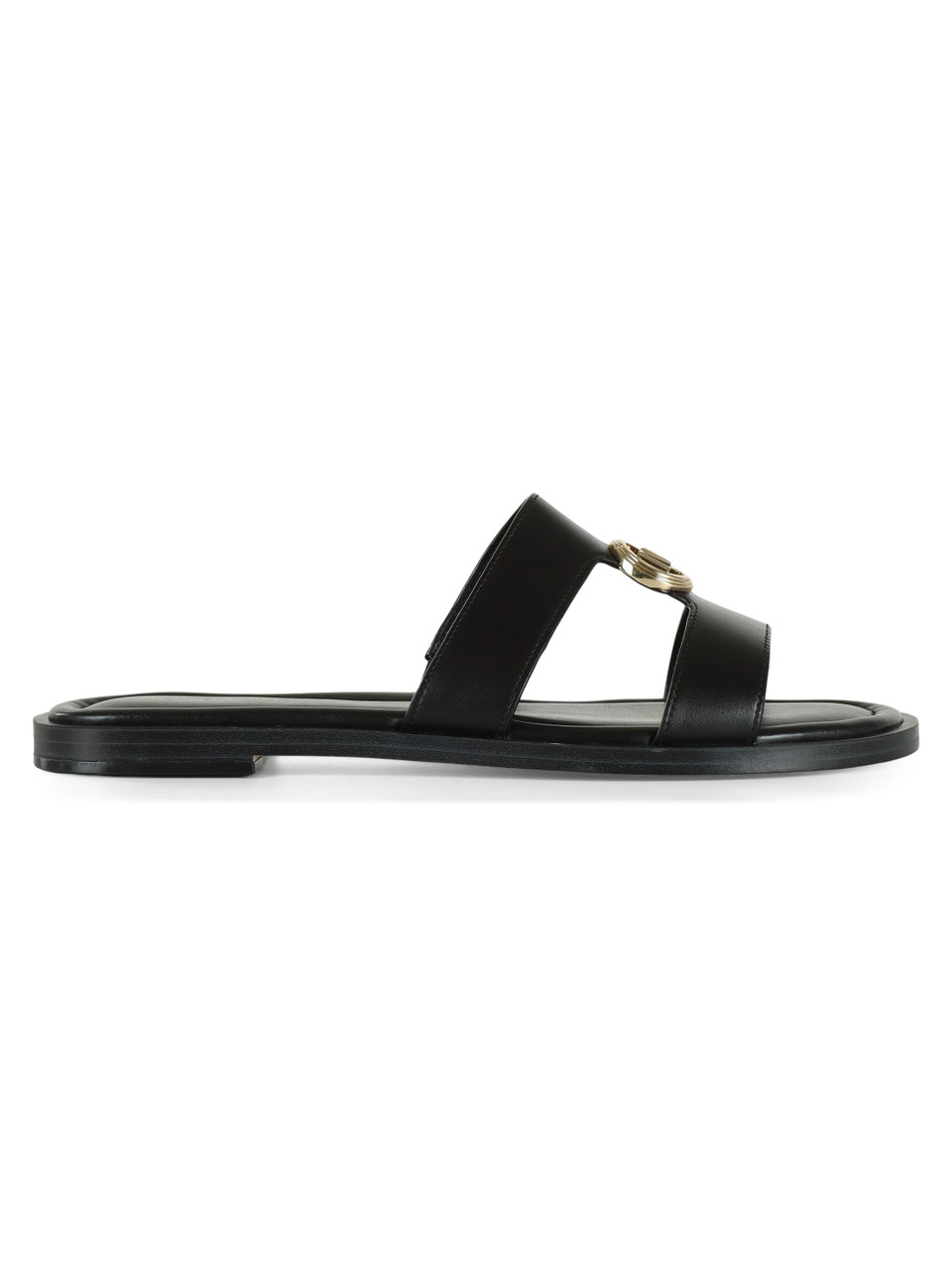 NERO | Sandali in pelle ERIN FLAT