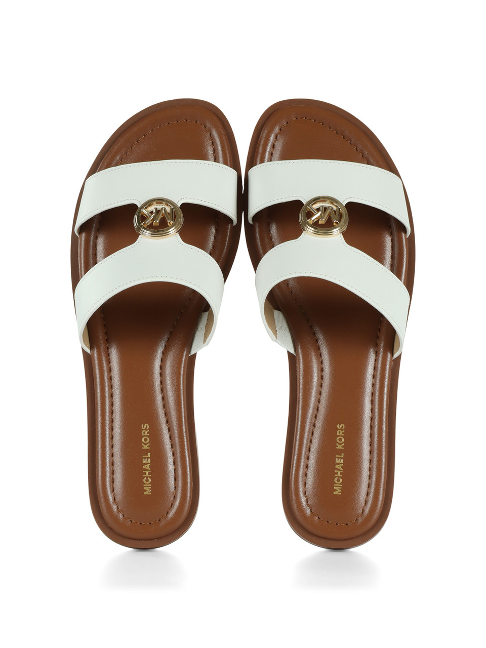 BIANCO | Sandali in pelle ERIN FLAT