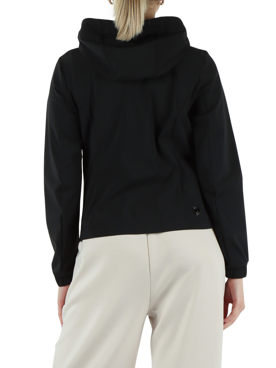 NERO | Giubbino in softshell con cappuccio PERFORMING