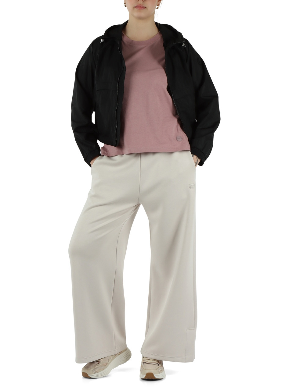 NERO | Giubbino in tessuto semi-lucido COOLNESS effetto stropicciato