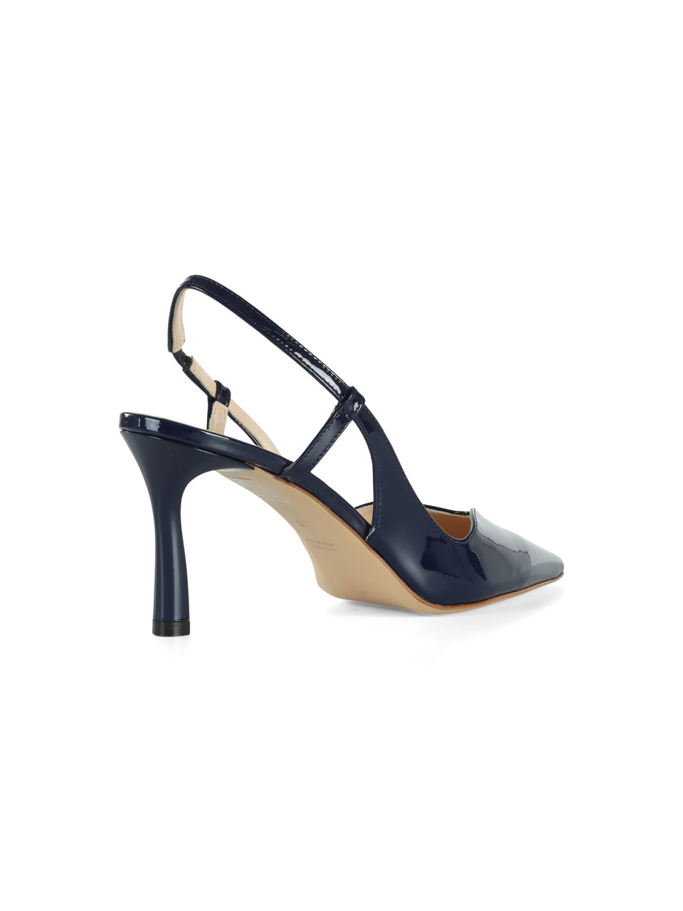 BLU | Scarpe slingback in vernice con tacco