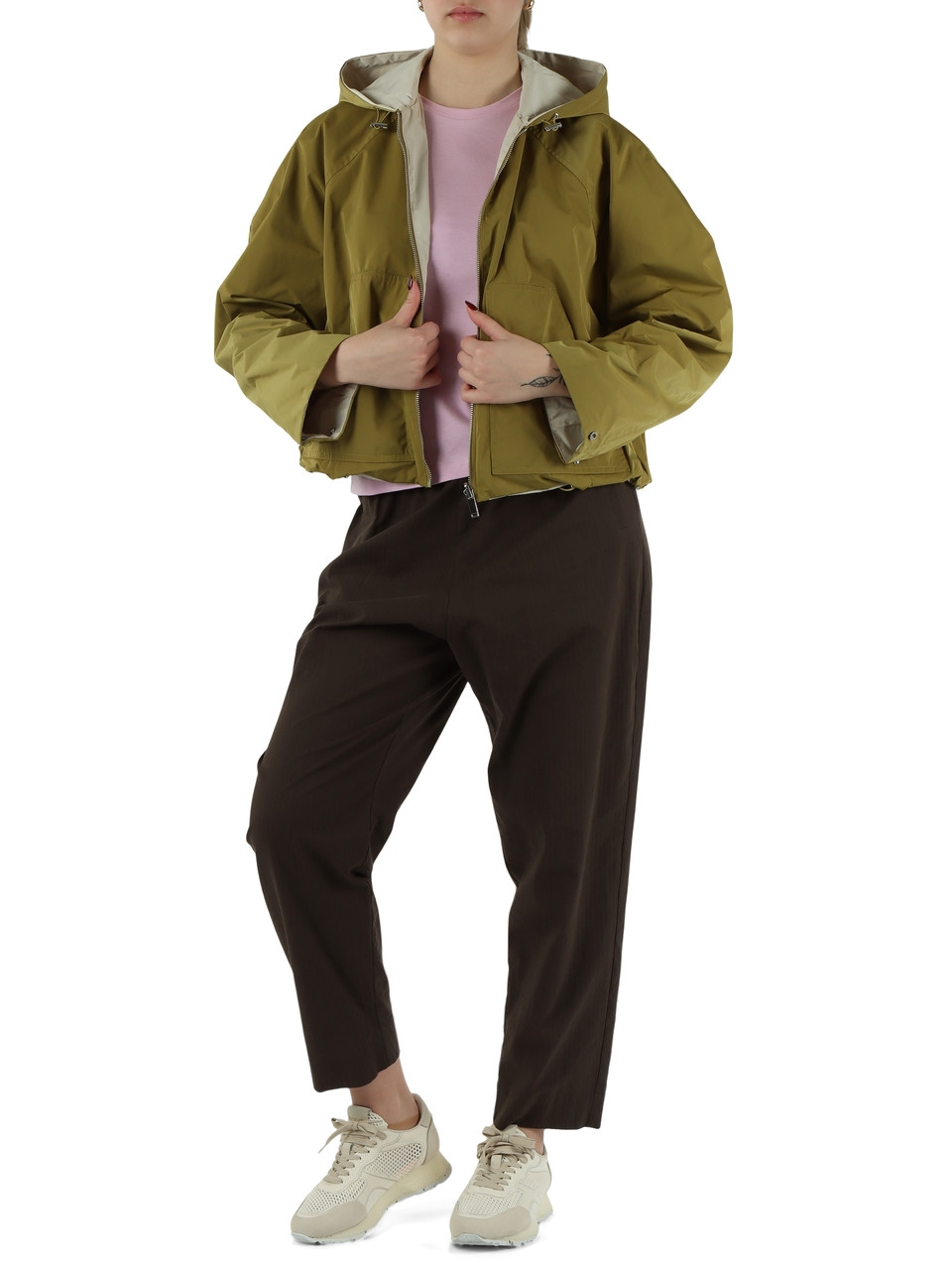 VERDE | Giacca reversibile 4000 WIEN in nylon memory