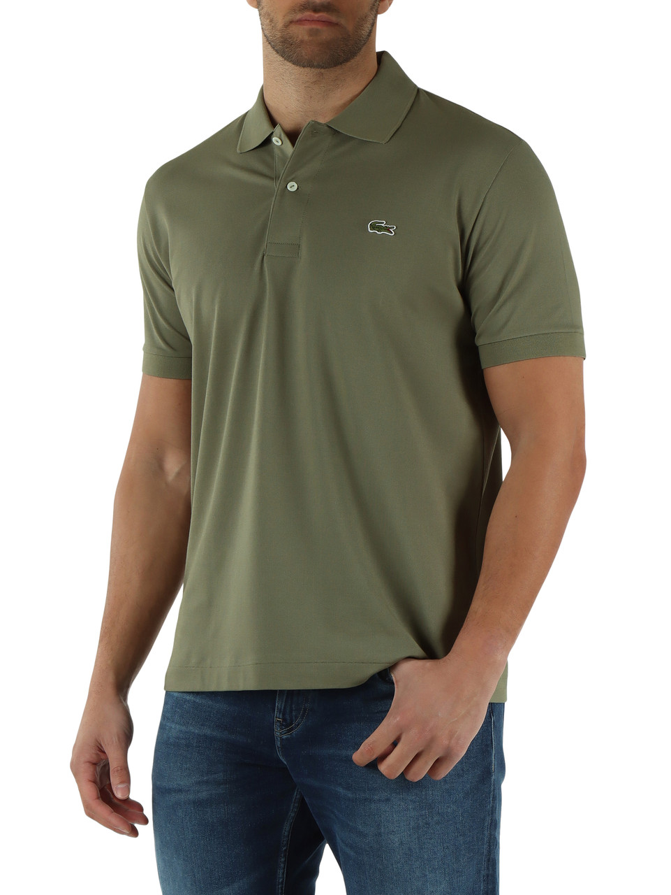 VERDE MILITARE | Polo L.12.12 Light Classic fit in misto cotone piquet