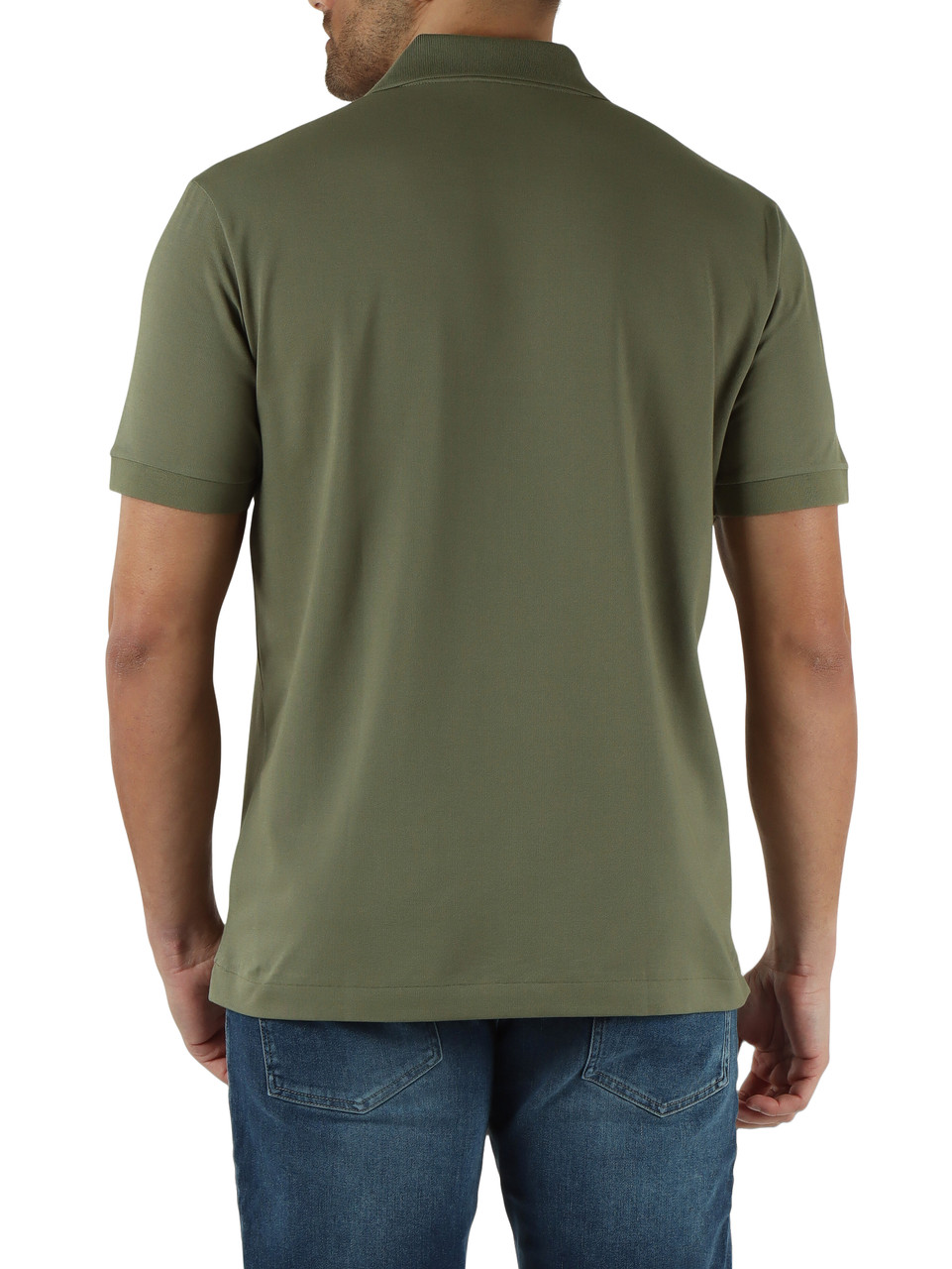 Militärgrün | Polo L.12.12 Light Classic Fit aus Baumwoll-Piqué-Mischung