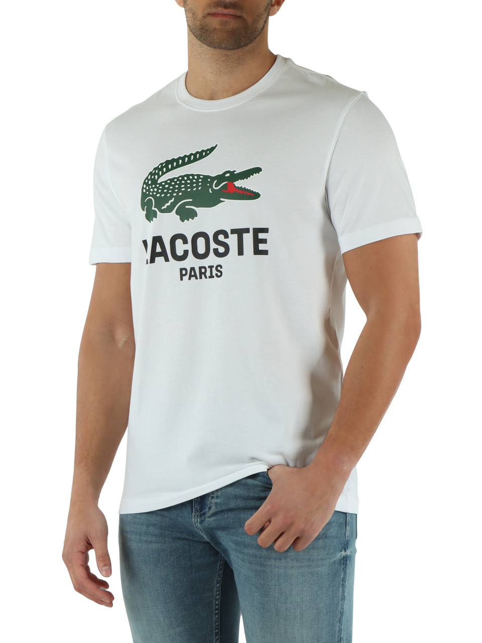 BIANCO | T-shirt in cotone Regular fit con stampa logo