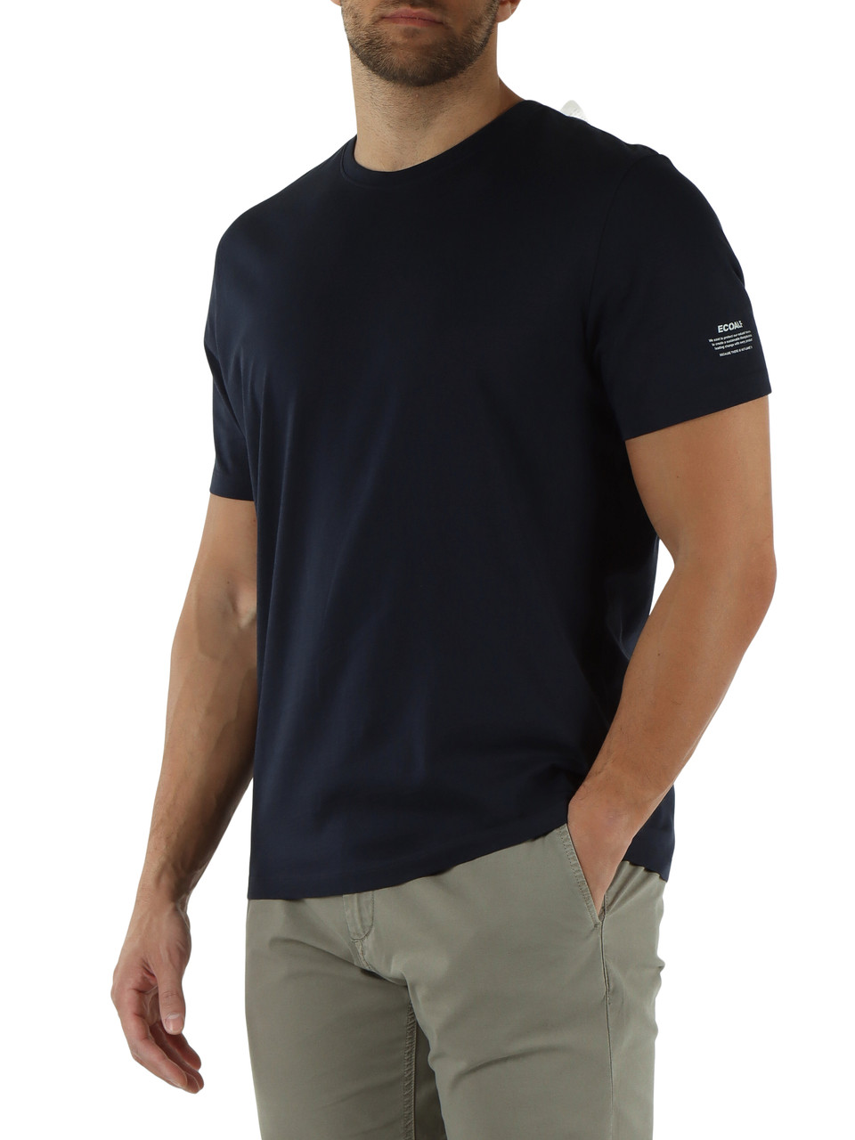 Dunkelblau | T-Shirt aus recycelter Baumwolle VENT