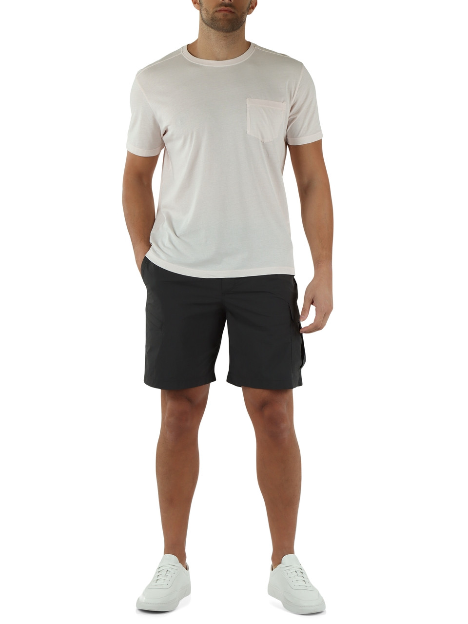 ROSA CHIARO | T-shirt con taschino in cotone rigenerato ALMA