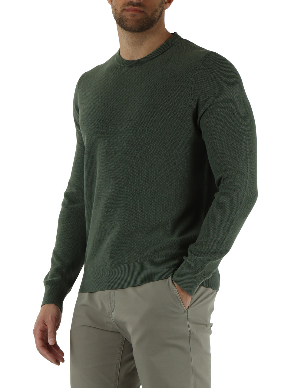 VERDE | Maglia relaxed fit NARANJO in cotone riciclato e lino