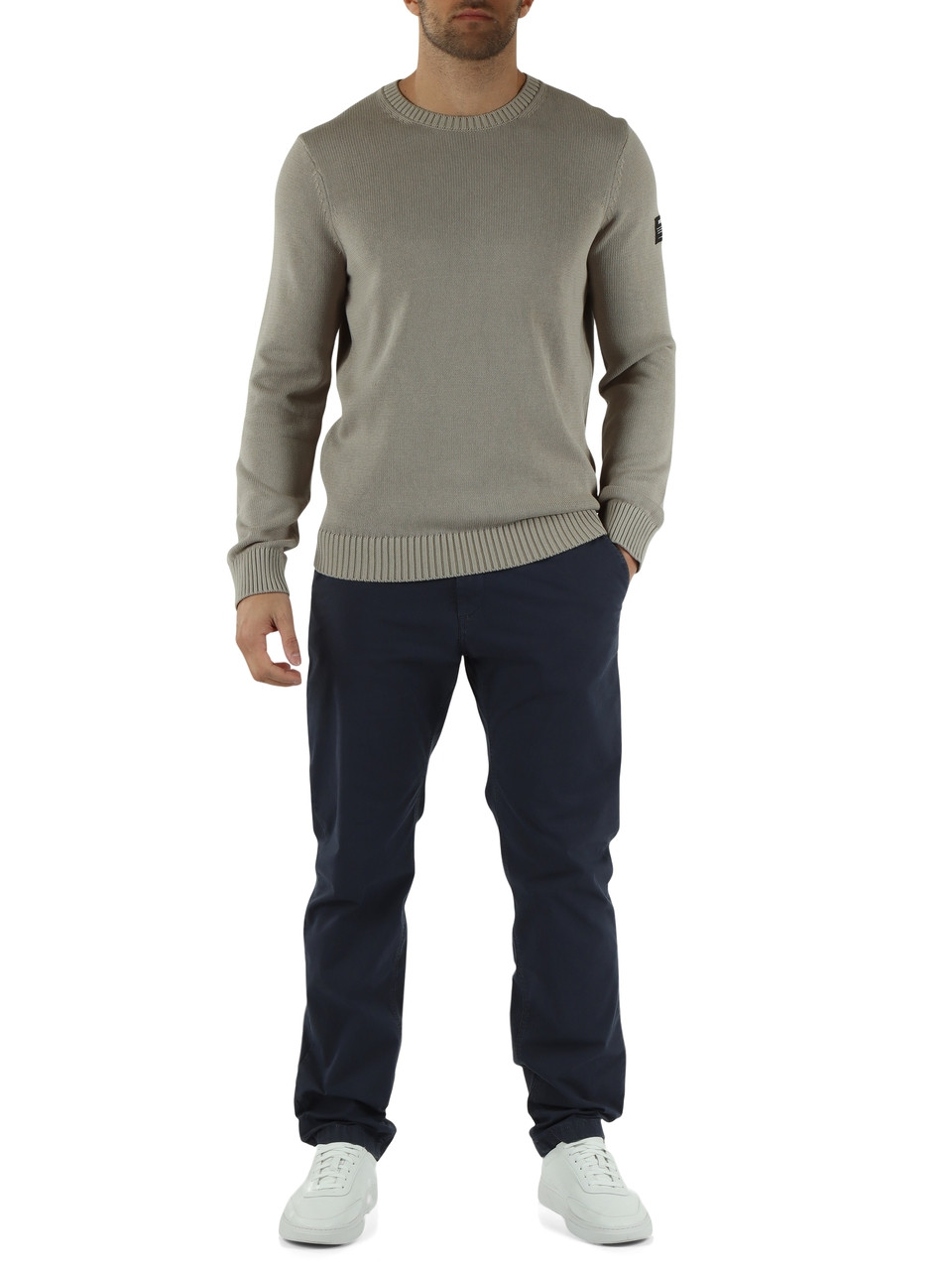 BEIGE | Regular Fit TAIL Shirt aus recycelter Baumwolle