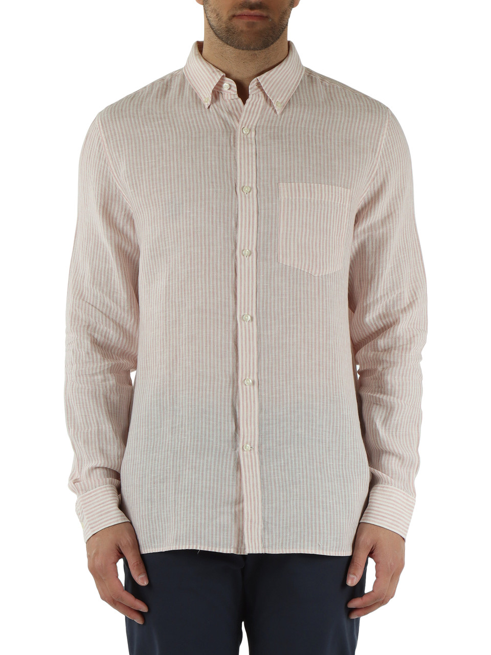 ROSA | Camicia a righe in lino ADAN regular fit