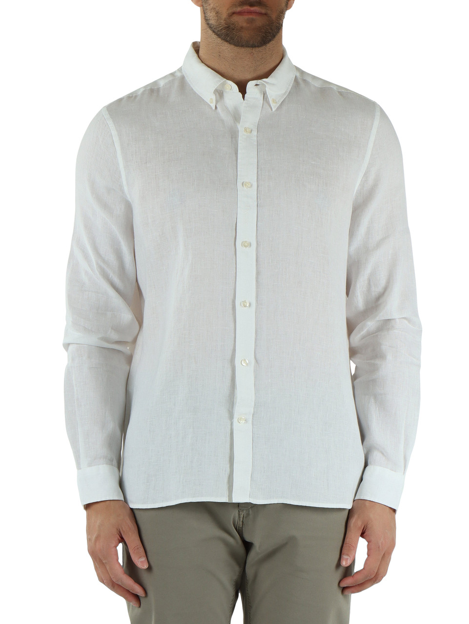 WEISS | Leinenhemd MALIBU Regular Fit