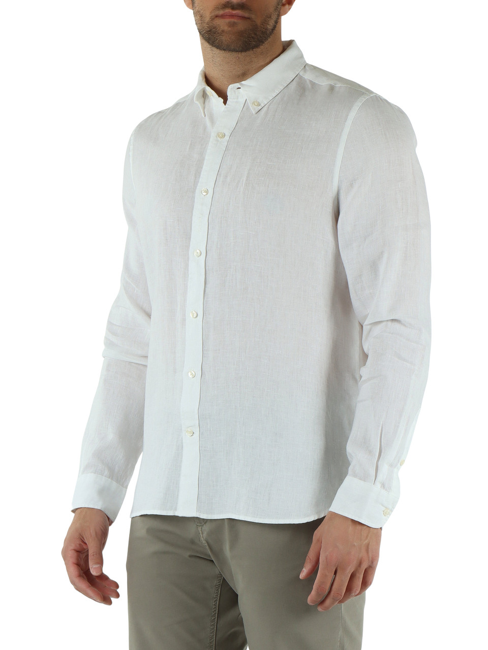 WEISS | Leinenhemd MALIBU Regular Fit