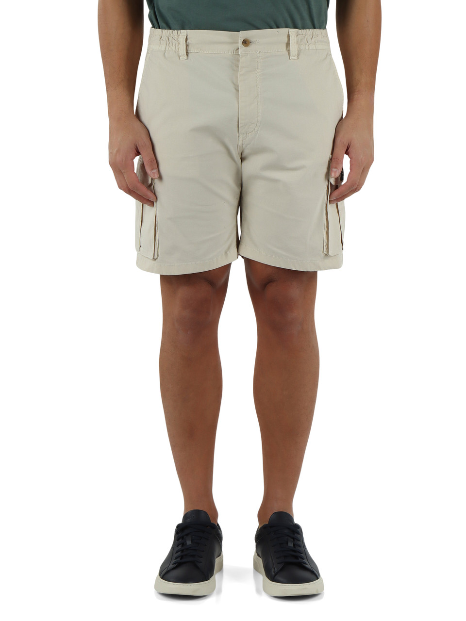 BEIGE | Bermuda regular fit ETHICARGO in cotone stretch