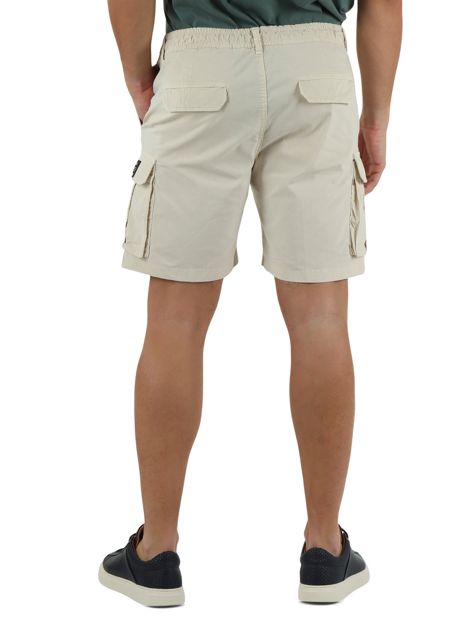BEIGE | Bermuda regular fit ETHICARGO in cotone stretch
