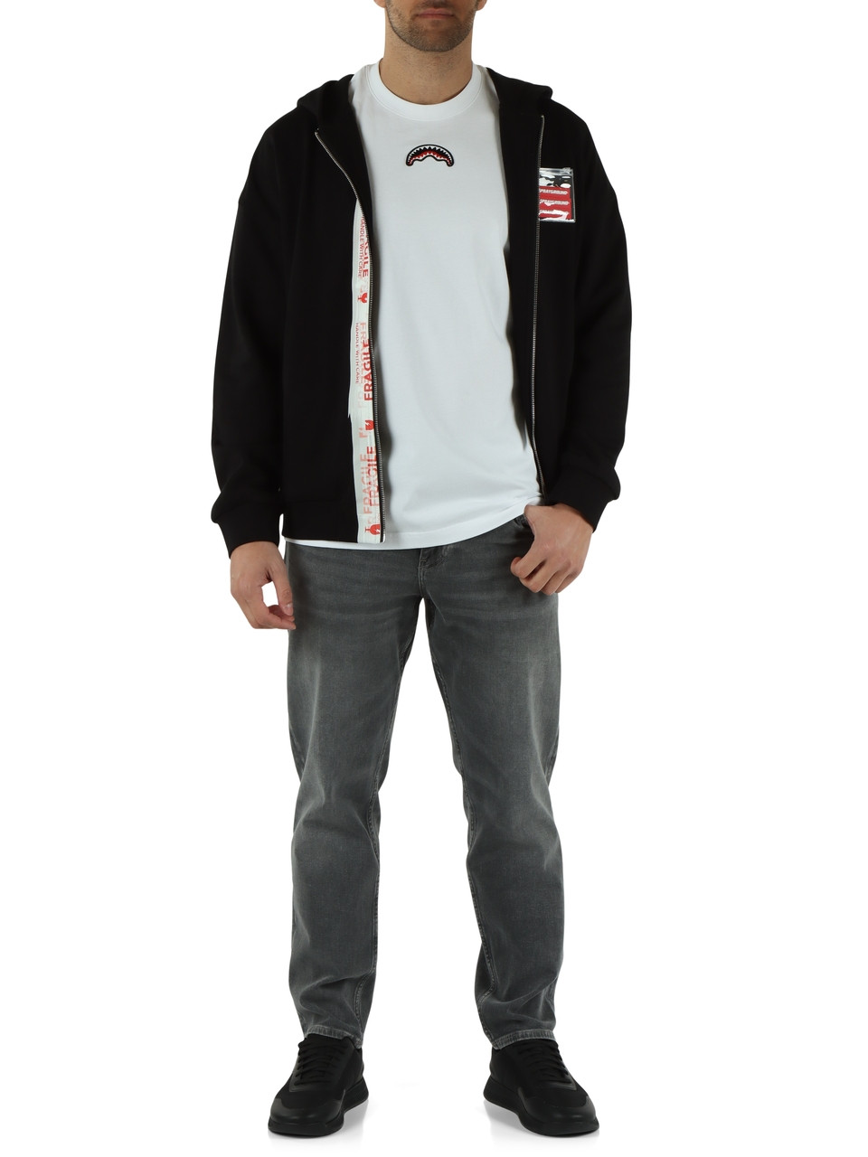 BIANCO | T-shirt in cotone MY STOLEN SPRAY Regular