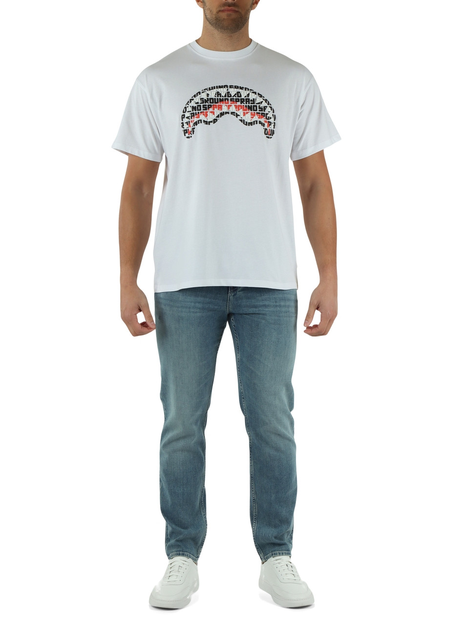 BIANCO | T-shirt in cotone INFINITY SHARK Regular