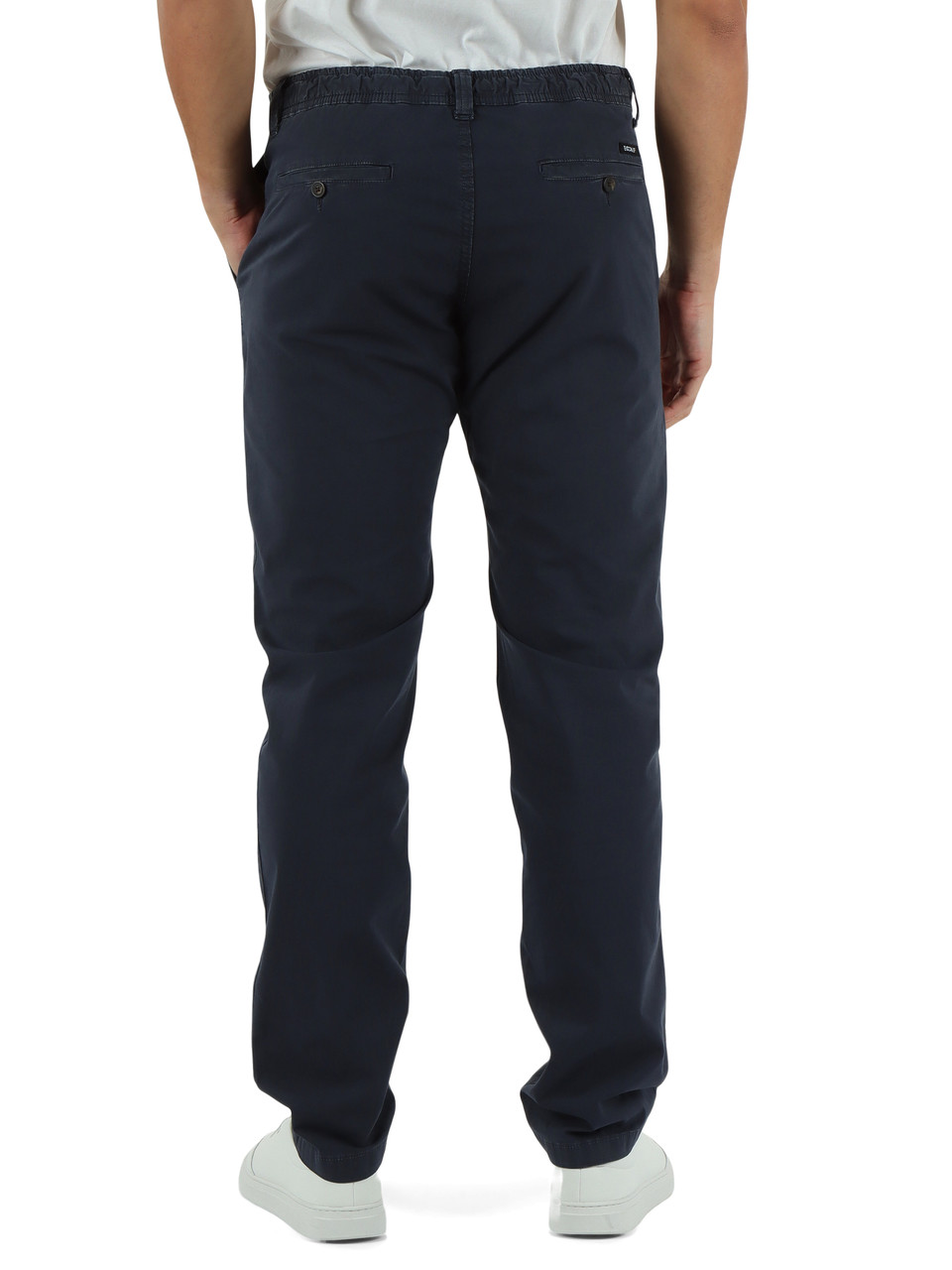 BLAU | Regular Fit Hose ETHIWIN aus Stretch-Baumwolle