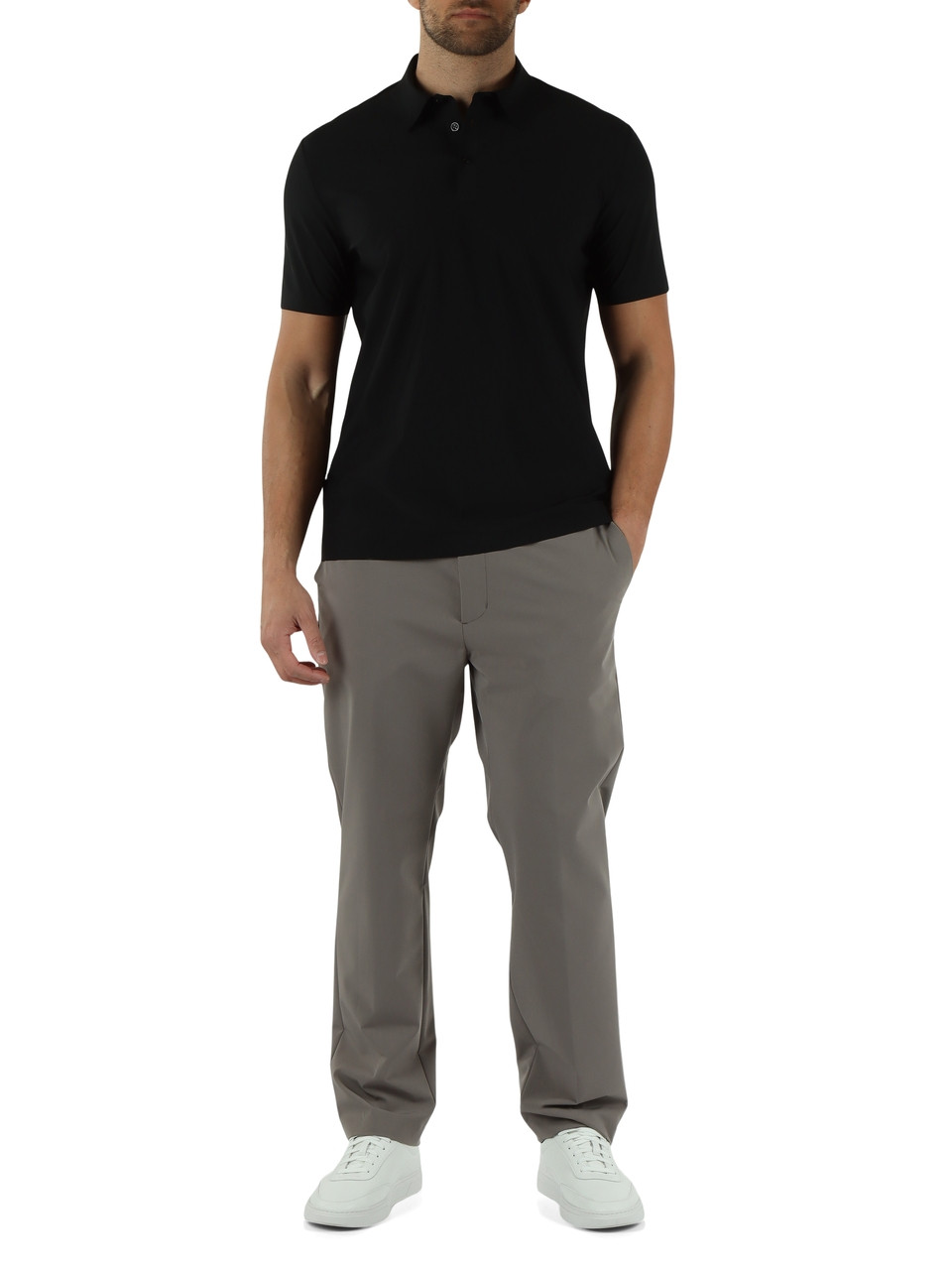 NERO | Polo WEIRS NY in tessuto Softech