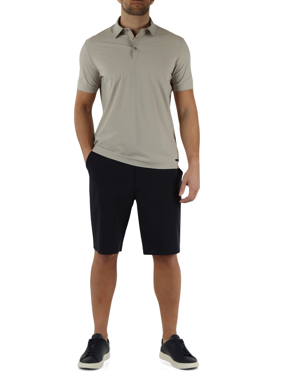 BEIGE | Polo WEIRS NY in tessuto Softech