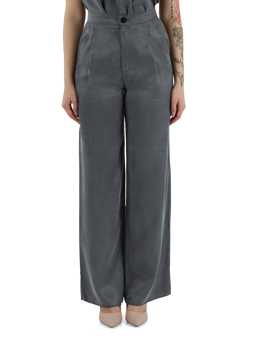 GRAU | CEDRO Hose aus gewaschenem Lyocell