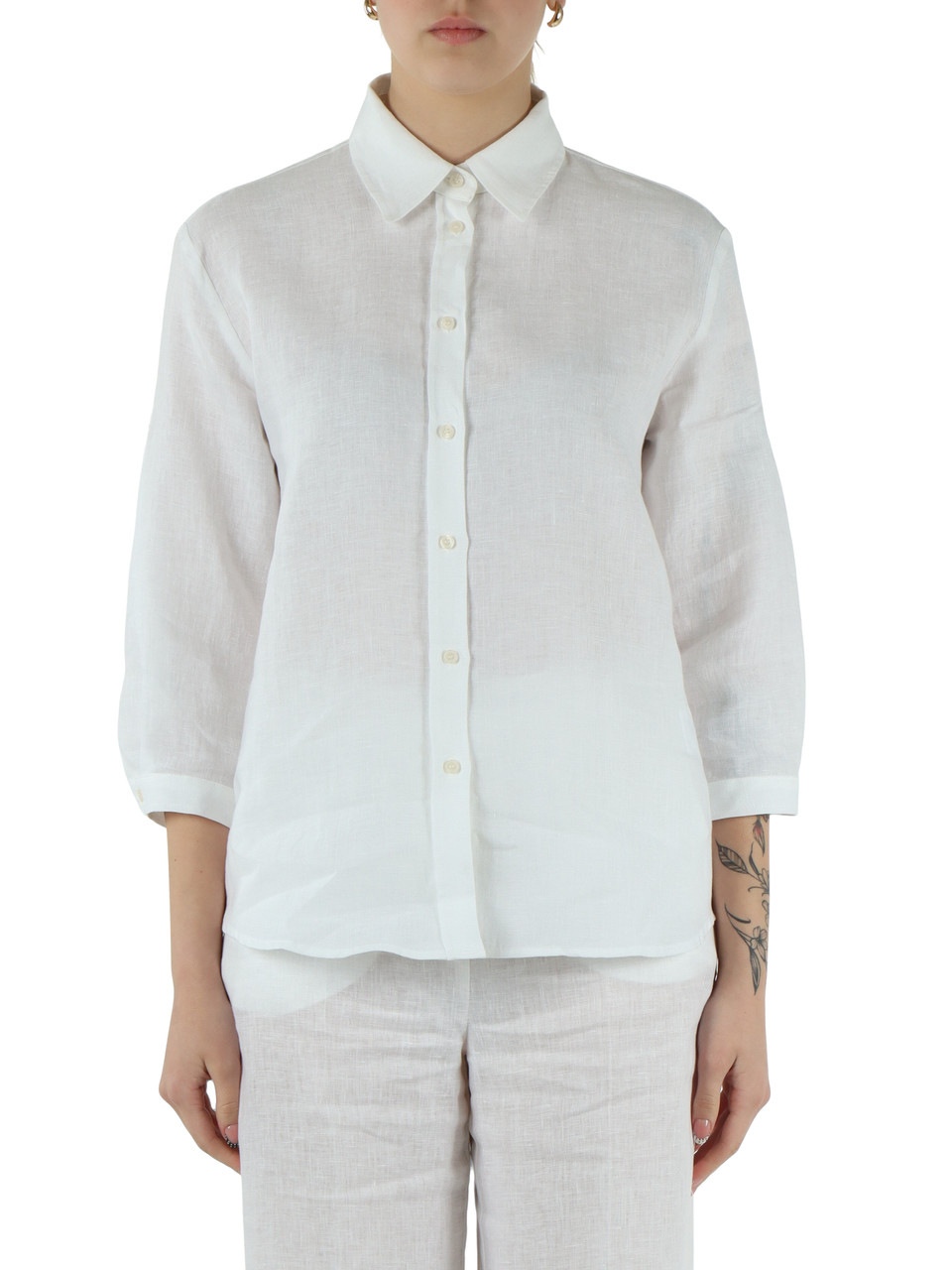 BIANCO | Camicia in lino GIRELLO