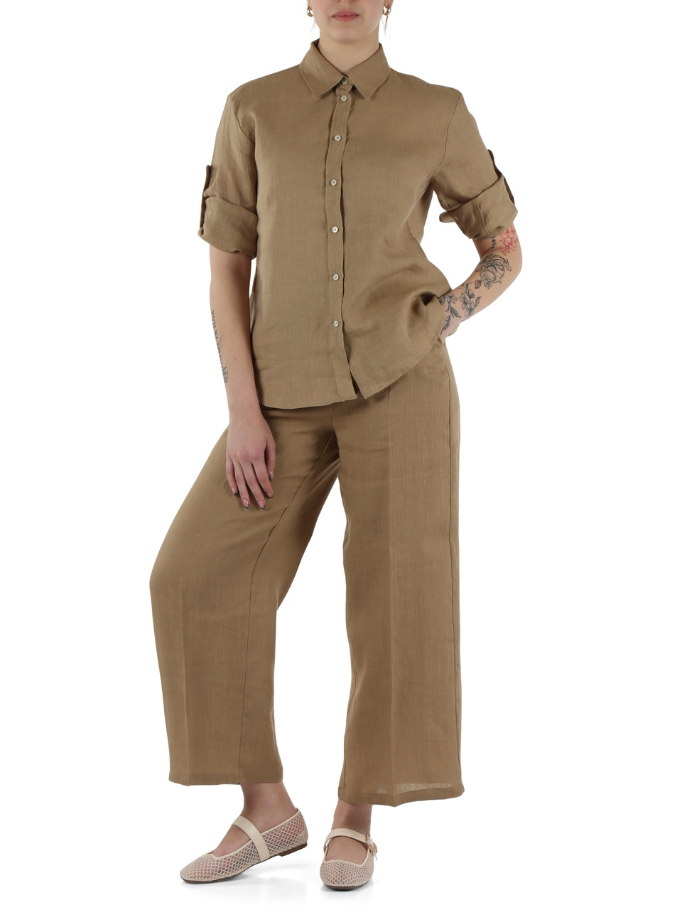 CAMMELLO | Camicia in lino GIRELLO