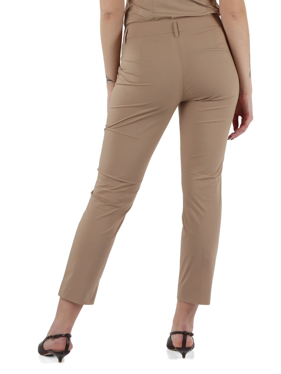 BEIGE | Pantalone in popeline di misto cotone