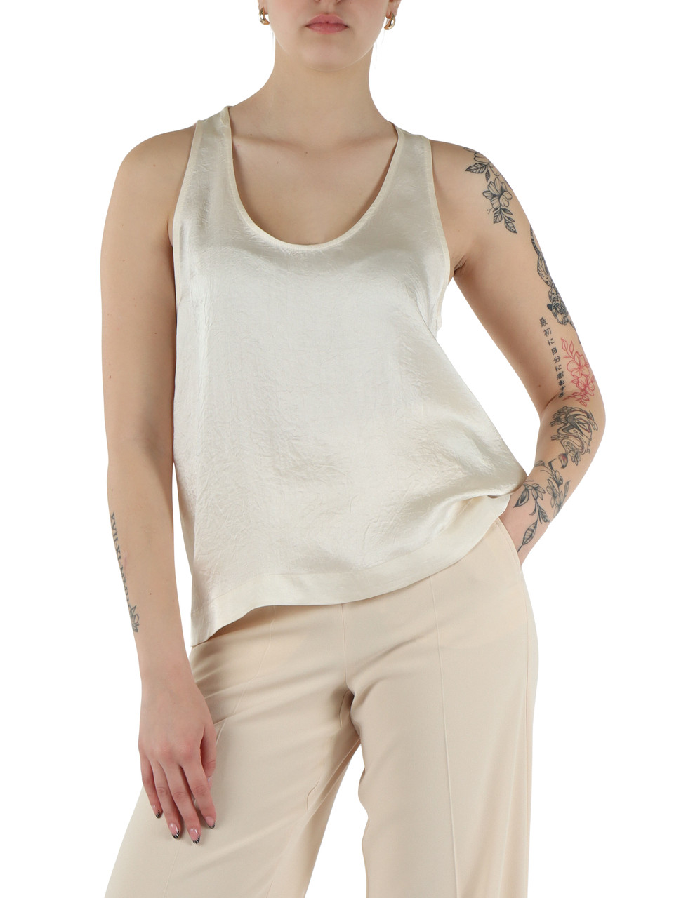 PANNA | MONOCHROME: Top effetto crinckle APOGEO