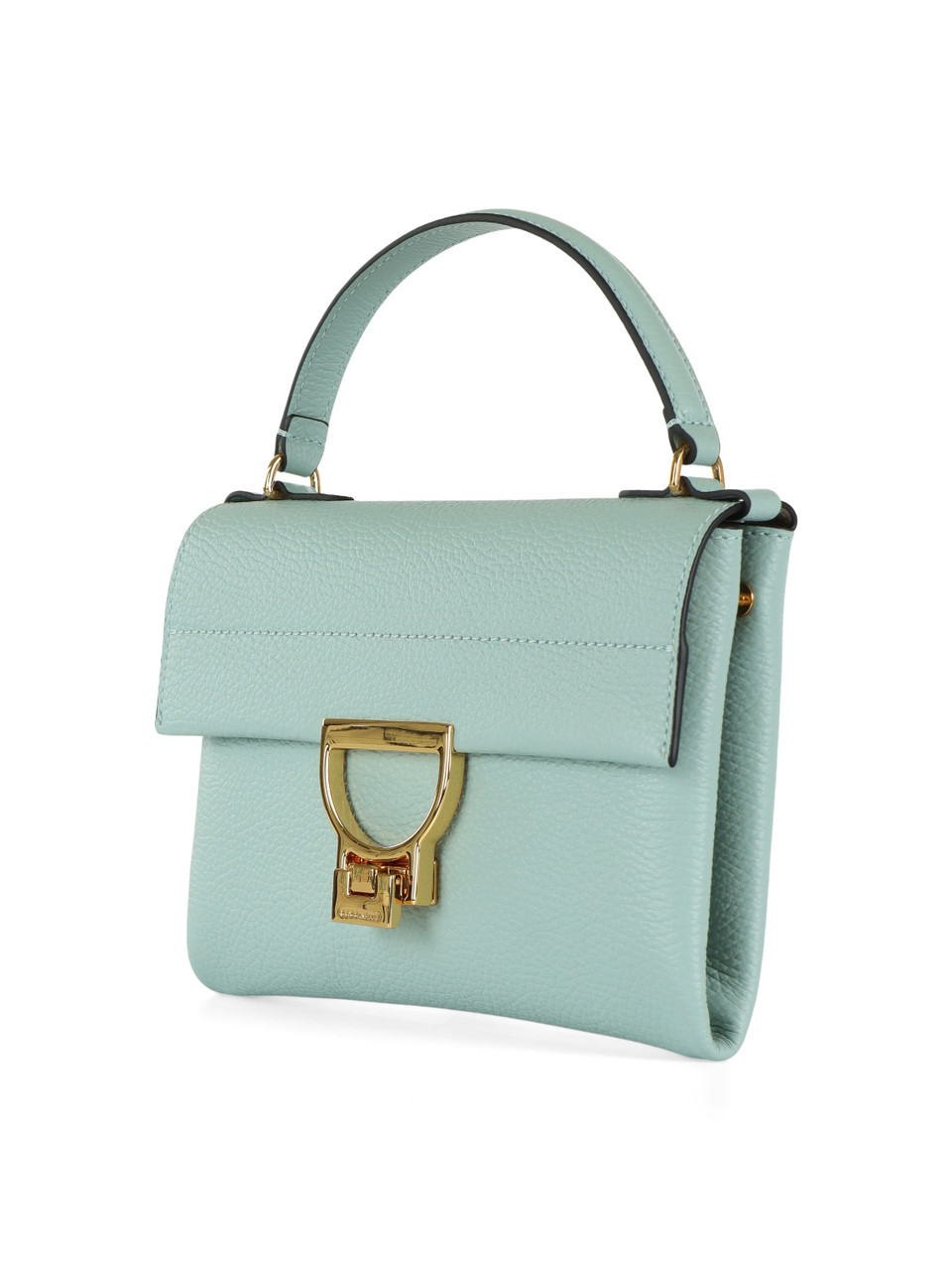 VERDE ACQUA | Borsa a mano in pelle martellata ARLETTIS Mini