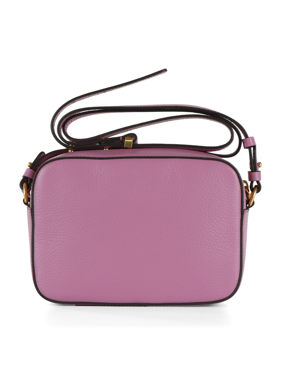 VIOLA CHIARO | Borsa a tracolla in pelle martellata BEAT Small
