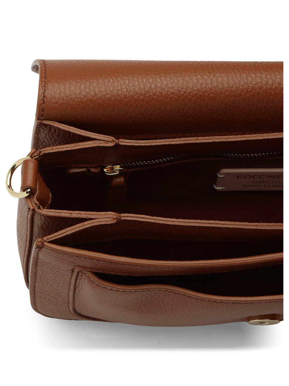 Leder | Schultertasche aus genarbtem Leder C-ME Medium