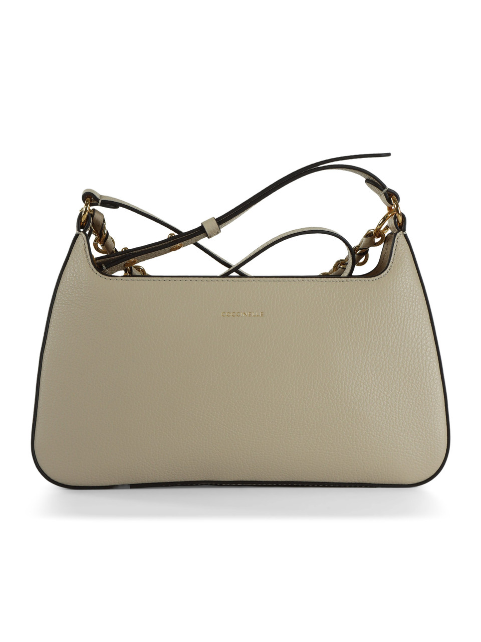 BEIGE | Handtasche aus genarbtem Leder BEAT GENERATION Medium