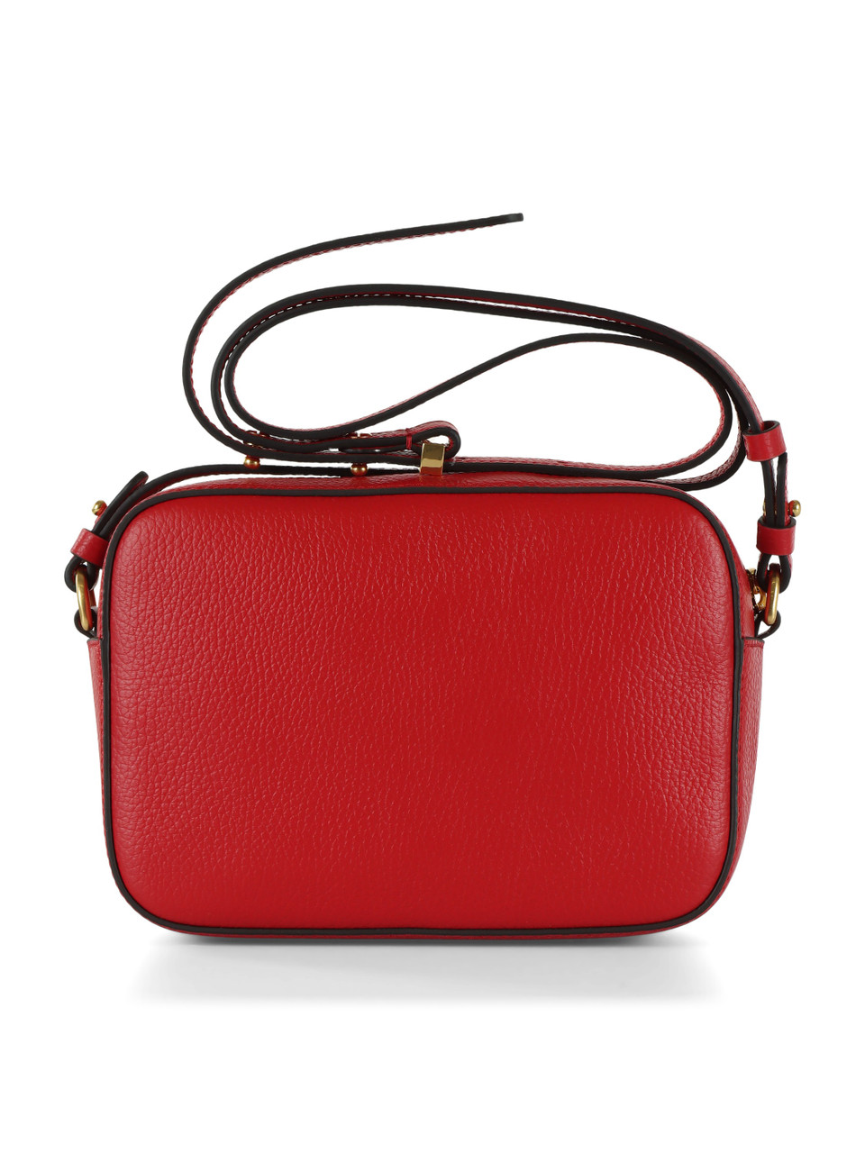 ROSSO | Borsa a tracolla in pelle martellata BEAT Small