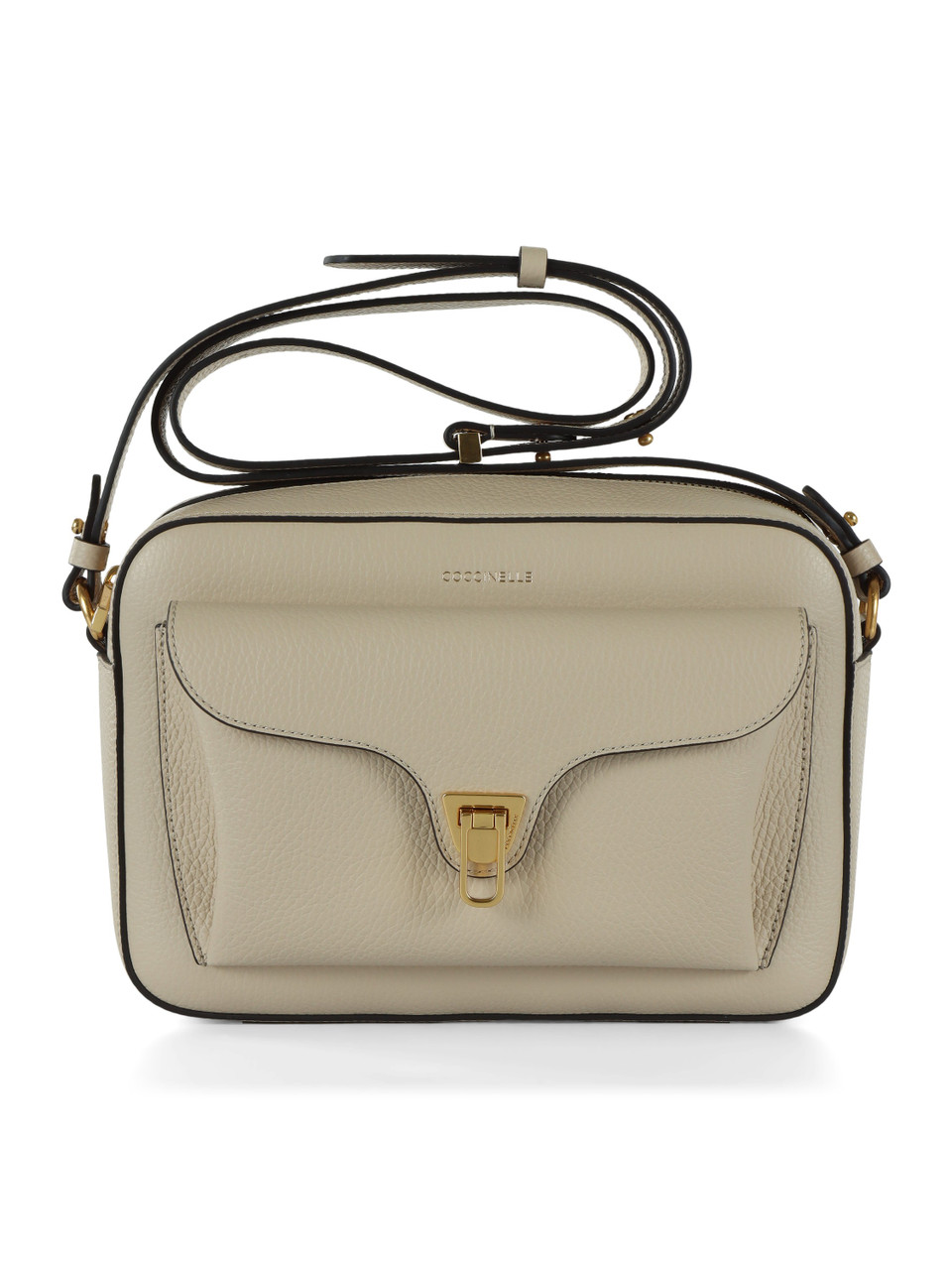 BEIGE | Umhängetasche aus genarbtem Leder BEAT Large
