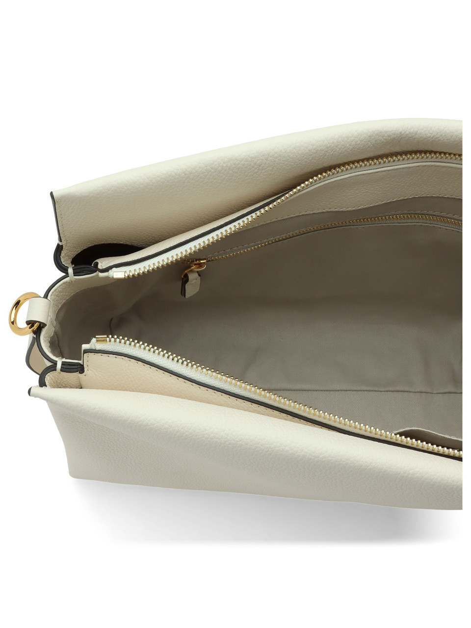 OFF WHITE | BOHEME Medium Schultertasche aus genarbtem Leder