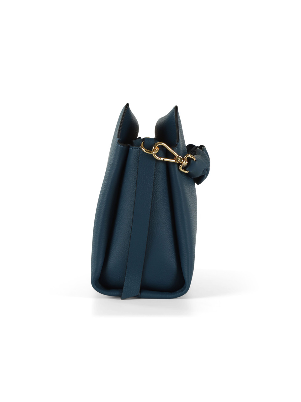 BLAU | BOHEME Medium Schultertasche aus genarbtem Leder