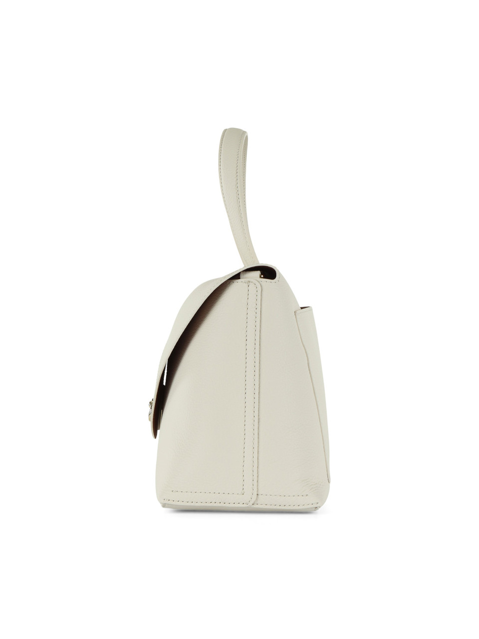 OFF WHITE | Handtasche aus genarbtem Leder NIKLA Medium