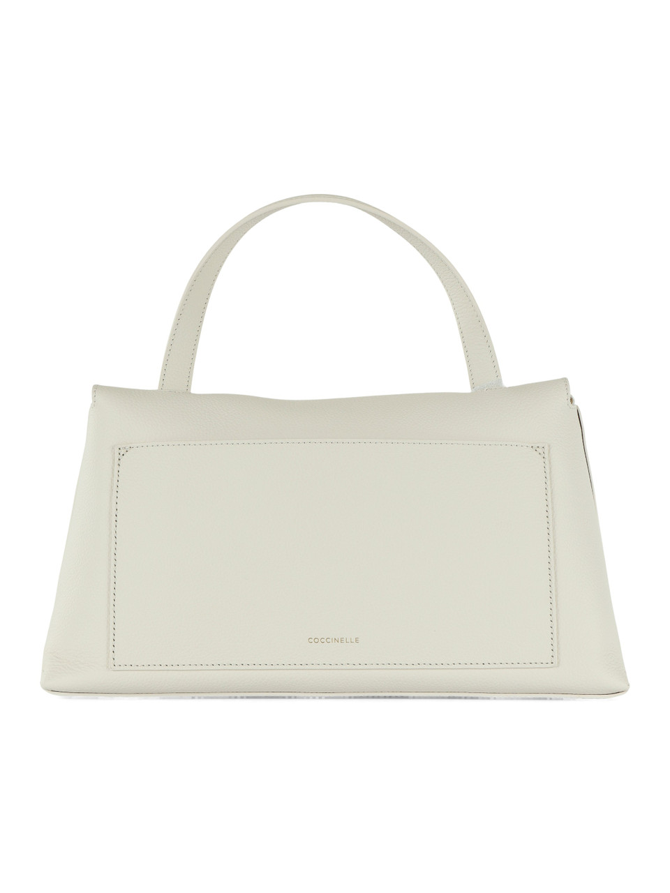 OFF WHITE | Borsa a mano in pelle martellata NIKLA Medium