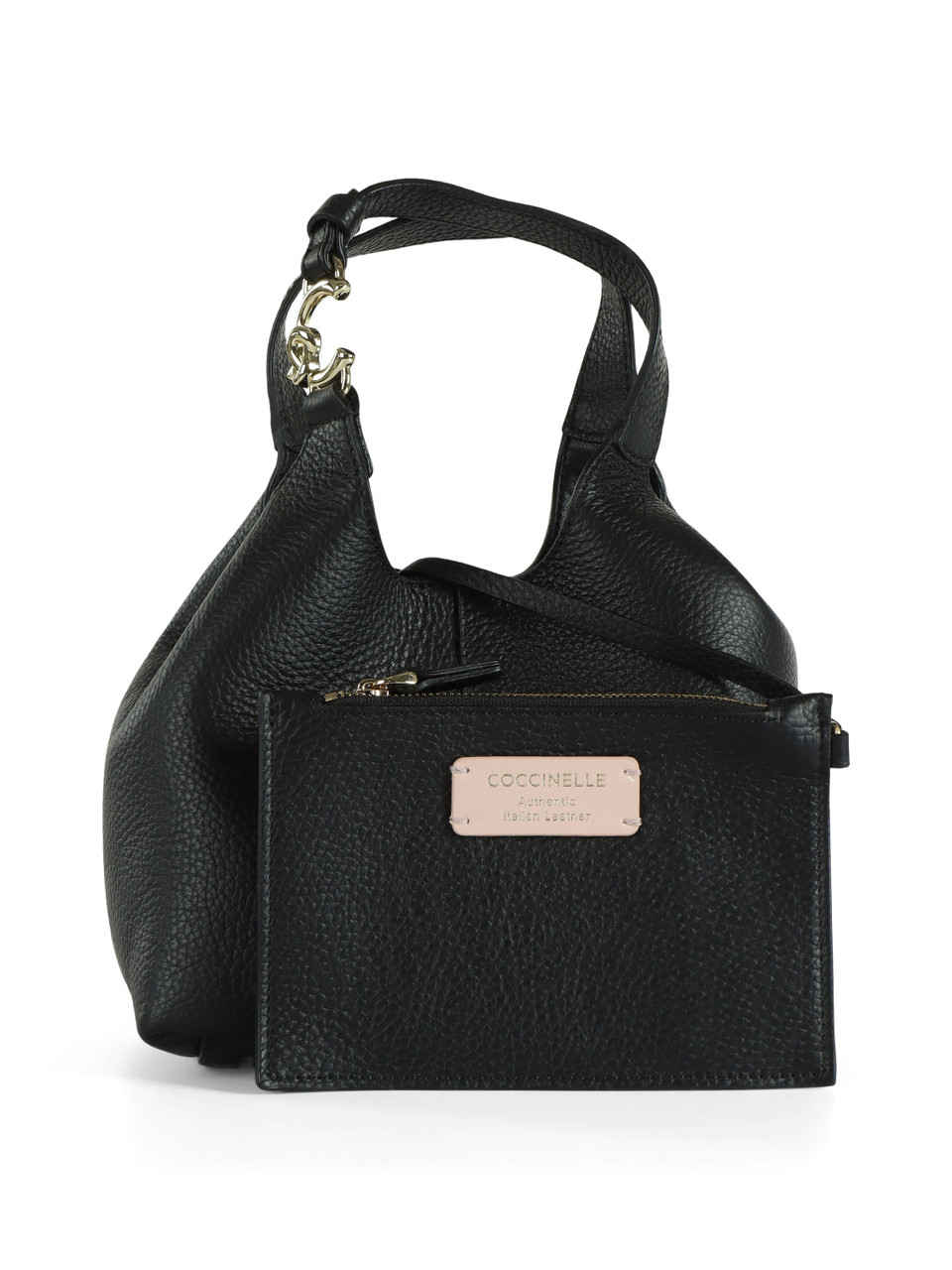 NERO | Borsa a mano in pelle martellata C-EASY Small