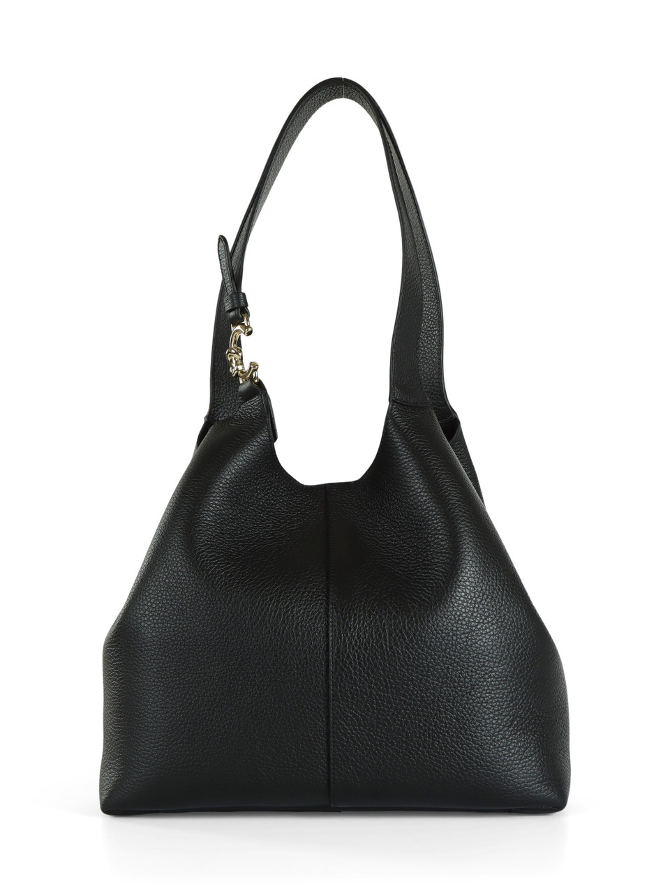NERO | Borsa a spalla in pelle martellata C-EASY