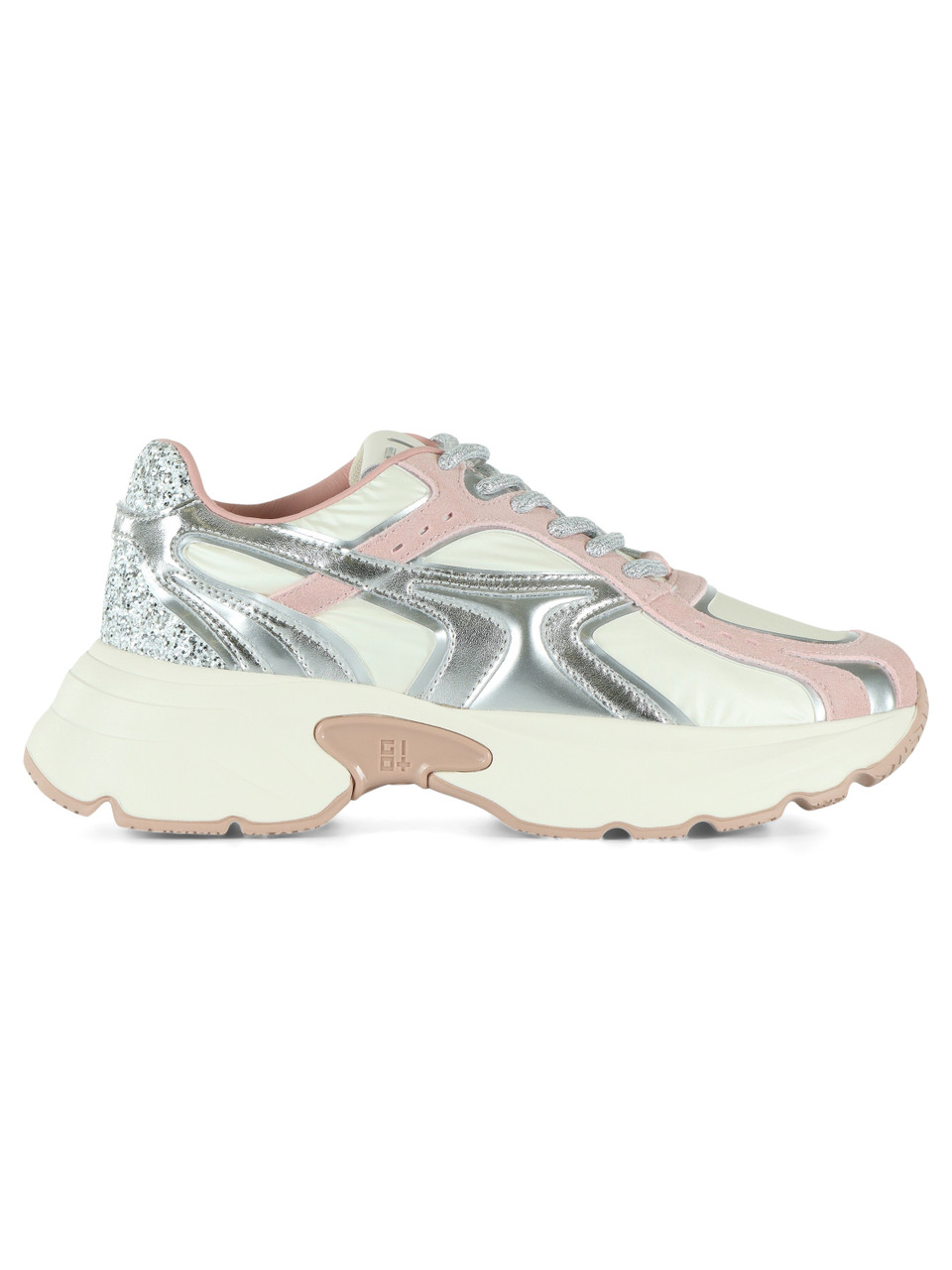 Silber | Sneakers DALIA 11 mit Glitzer an der Rückseite