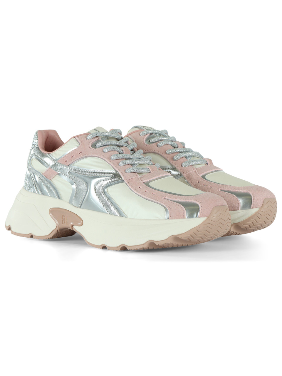 Silber | Sneakers DALIA 11 mit Glitzer an der Rückseite