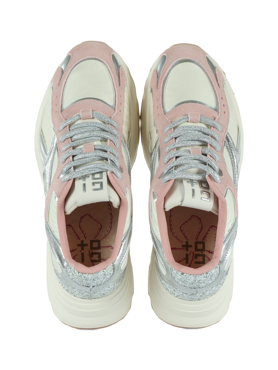 Silber | Sneakers DALIA 11 mit Glitzer an der Rückseite