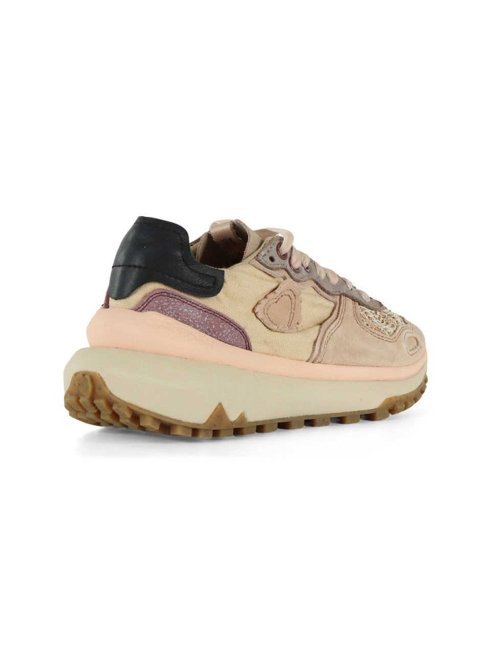 ROSA | Sneakers in pelle e tessuto CHACRONA METTA LINEN
