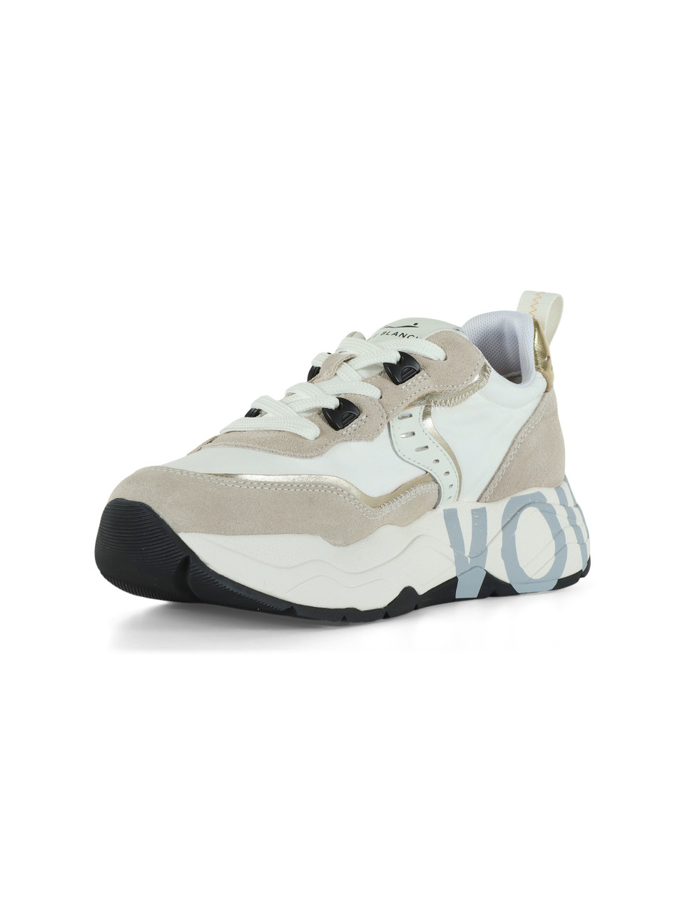 BIANCO | Sneakers CLUB105 in pelle e tessuto