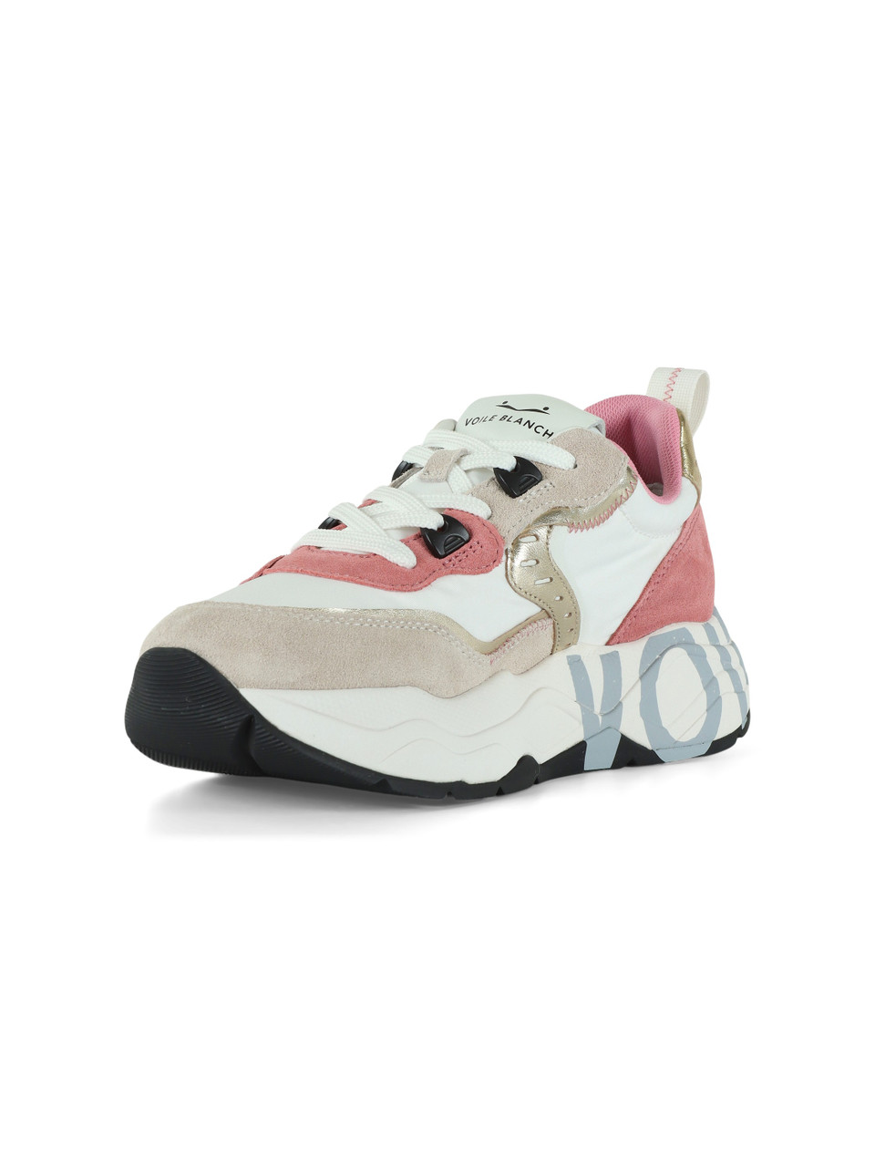 BIANCO | Sneakers CLUB105 in suede e tessuto