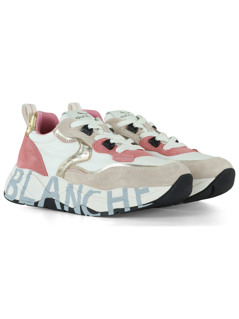 BIANCO | Sneakers CLUB105 in suede e tessuto