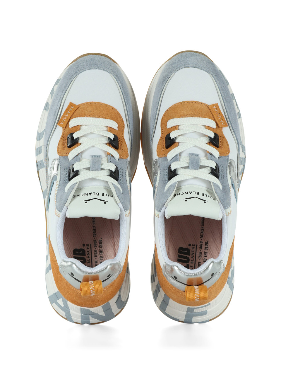 AZZURRO | Sneakers CLUB105 in suede e tessuto