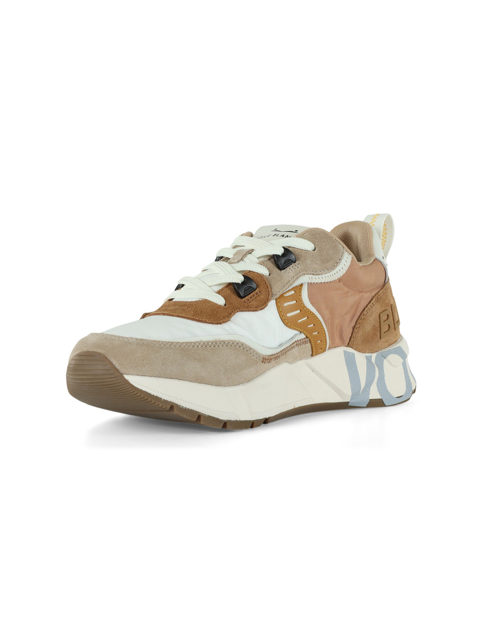 MARRONE CHIARO | Sneakers CLUB01 in suede e tessuto tecnico