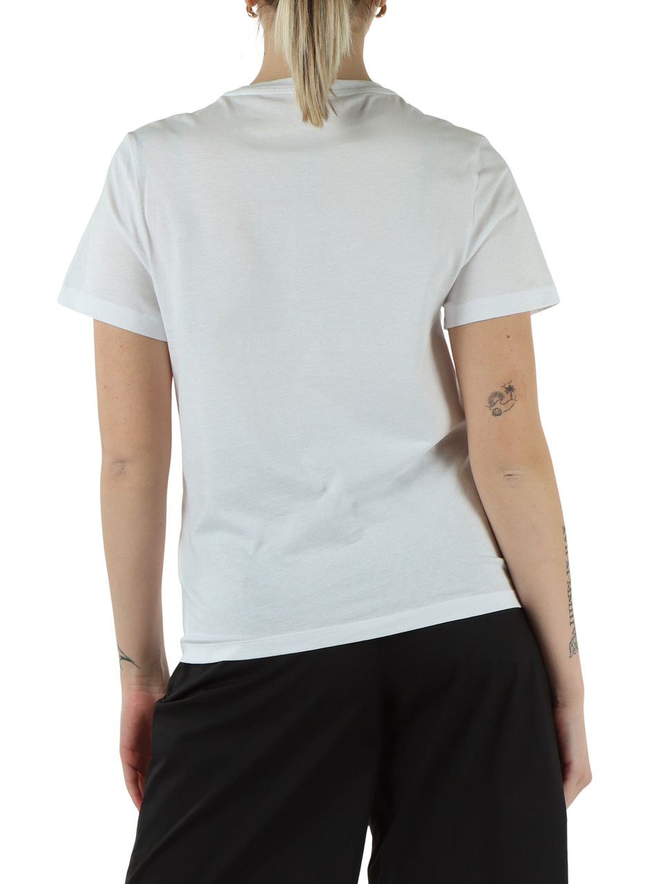 BIANCO | BETTER: T-shirt in cotone con perline applicate